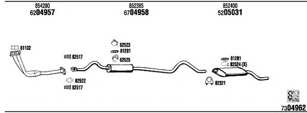 WALKER OP40211B Exhaust System